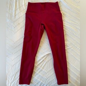 Fabletics Powerhold Red Leggings